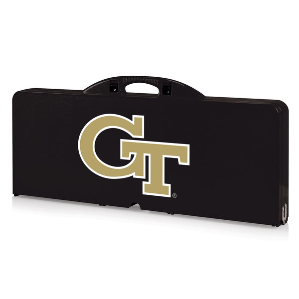 GEORGIA TECH YELLOW JACKETS - PICNIC TABLE PORTABLE FOLDING TABLE WITH SEATS