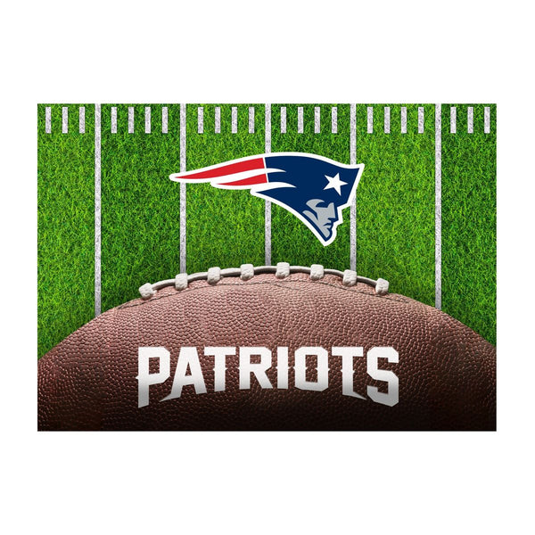 New England Patriots 5x7 Football Field Washable Area Rug