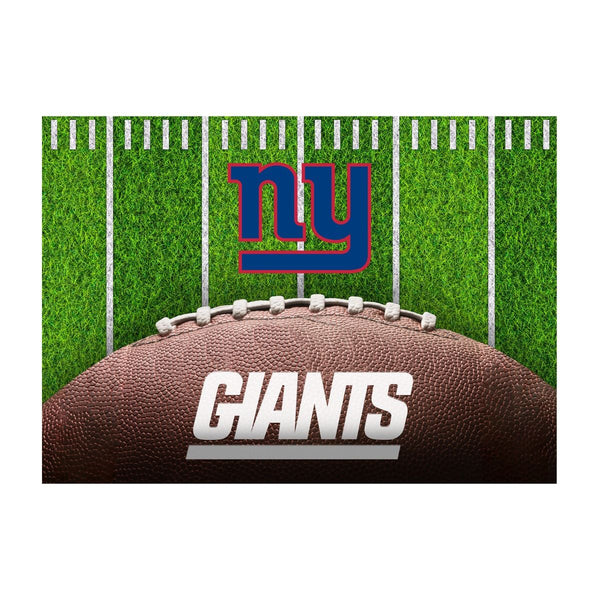 New York Giants 5x7 Football Field Washable Area Rug