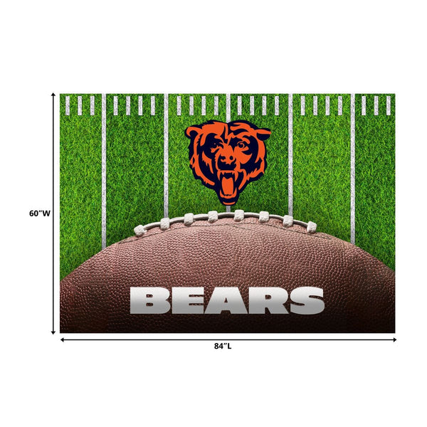 Chicago Bears 5x7 Football Field Washable Area Rug