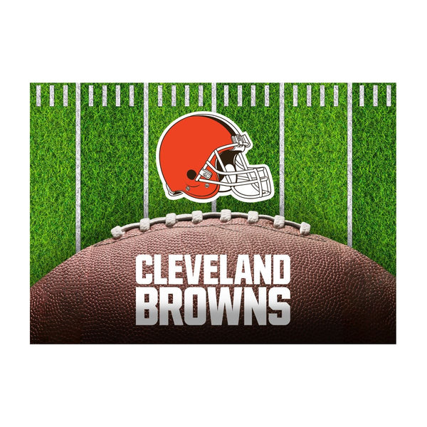 Cleveland Browns 5x7 Football Field Washable Area Rug