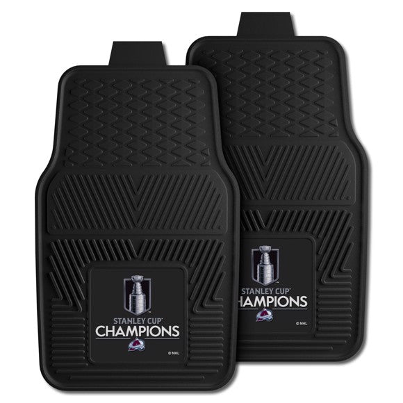 Colorado Avalanche 2022 Stanley Cup Champions Logo 2-pc Vinyl Car Mat Set