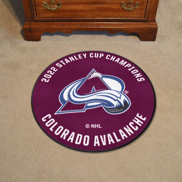 Colorado Avalanche 2022 Stanley Cup Champions Logo Roundel Mat