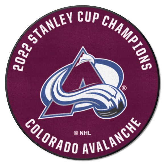 Colorado Avalanche 2022 Stanley Cup Champions Logo Roundel Mat