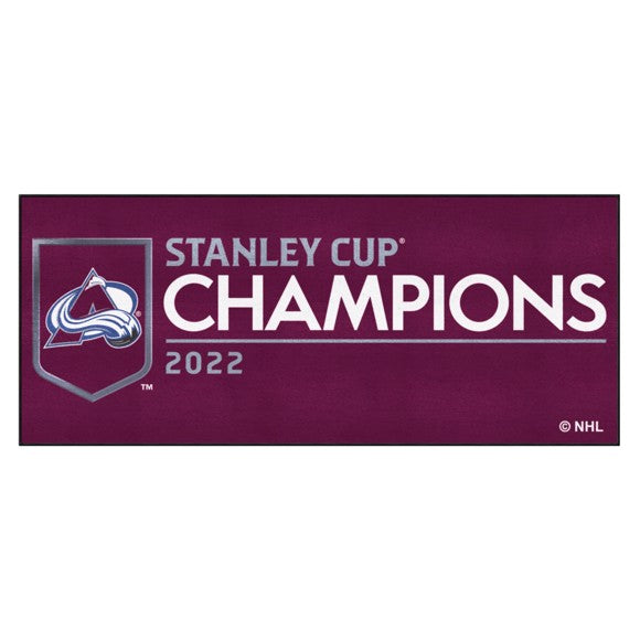 Colorado Avalanche 2022 Stanley Cup Champions Logo Runner