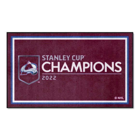 Colorado Avalanche 2022 Stanley Cup Champions Logo 3x5