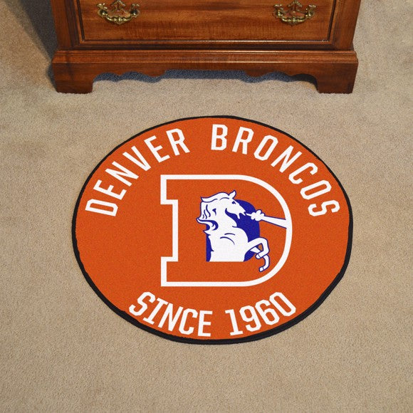 Denver Broncos Roundel Mat - Retro Collection