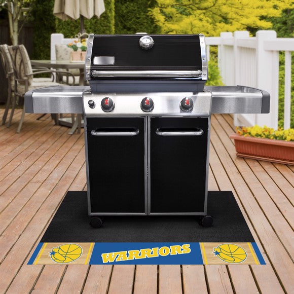 Golden State Warriors Grill Mat - Retro Collection