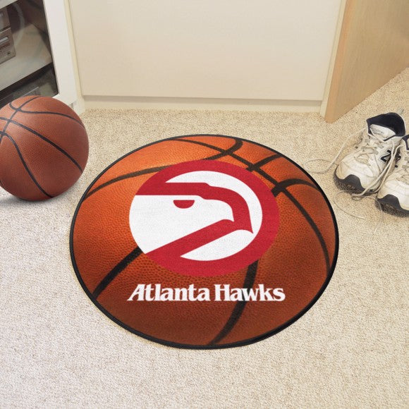 Atlanta Hawks Basketball Mat - Retro Collection
