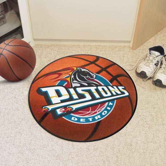Detroit Pistons Basketball Mat - Retro Collection