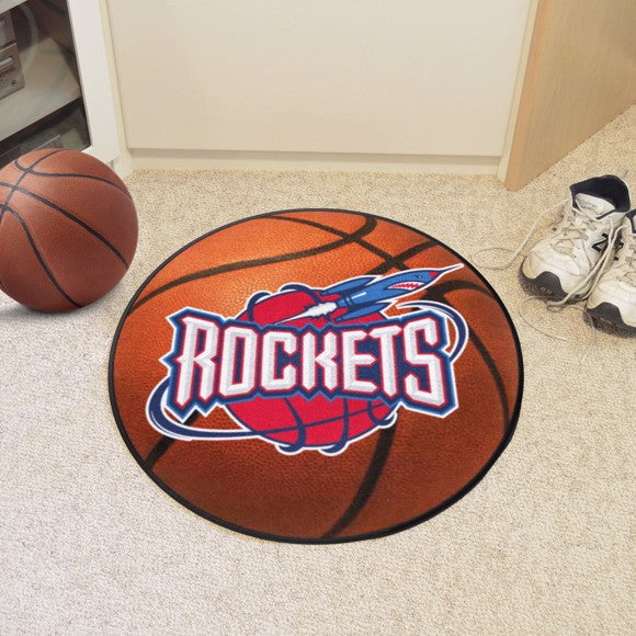 Houston Rockets Basketball Mat - Retro Collection