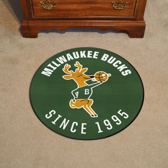Milwaukee Bucks Roundel Mat - Retro Collection