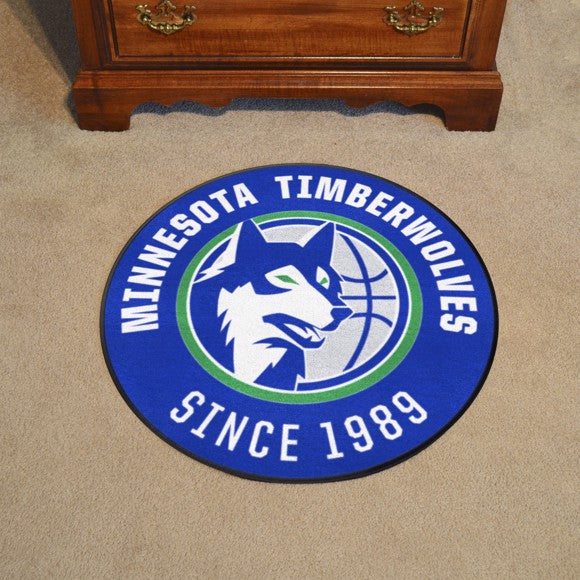 Minnesota Timberwolves Roundel Mat - Retro Collection