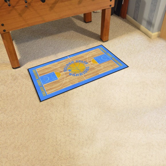 Golden State Warriors NBA Court Runner - Retro Collection