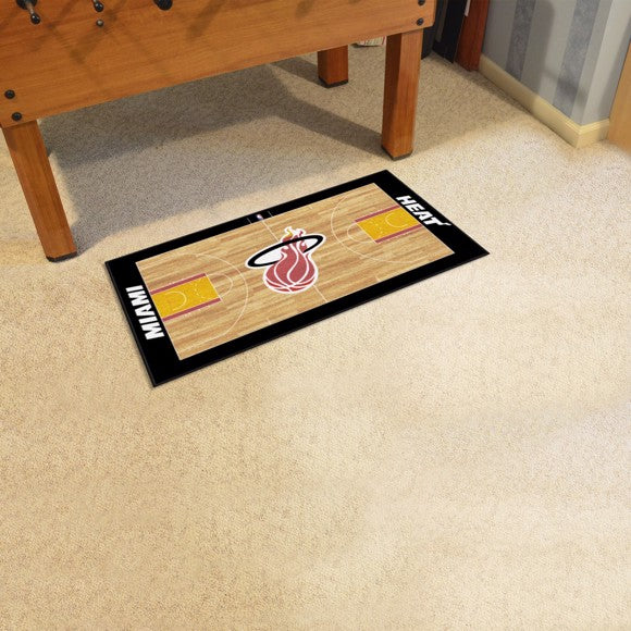 Miami Heat NBA Court Runner - Retro Collection