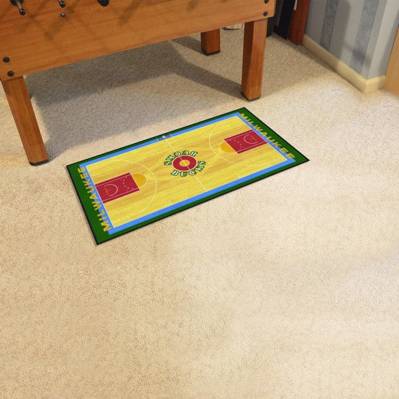 Milwaukee Bucks NBA Court Runner - Retro Collection