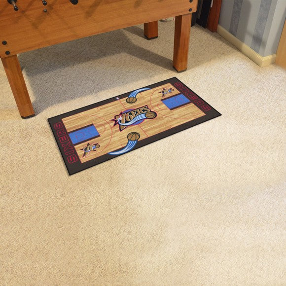 Philadelphia 76ers NBA Court Runner - Retro Collection