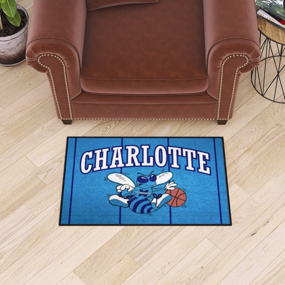 Charlotte Hornets Starter Mat   Retro Collection with Charlotte Symbol Logo