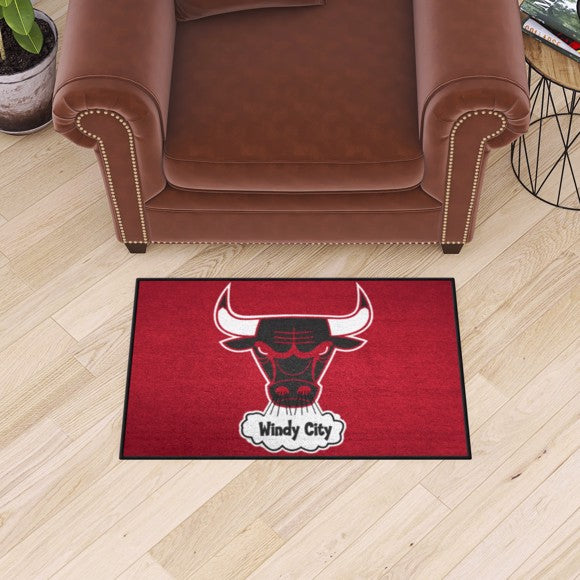 Chicago Bulls Starter Mat   Retro Collection with Symbol Logo