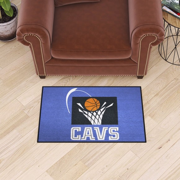 Cleveland Cavaliers Starter Mat   Retro Collection with Cavs & Symbol Logo