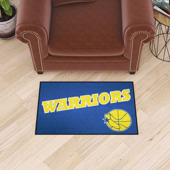 Golden State Warriors Starter Mat   Retro Collection with Warriors Logo