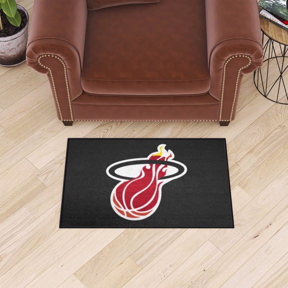 Miami Heat Starter Mat   Retro Collection with Symbol Logo