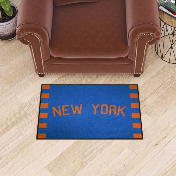New York Knickerbockers Starter Mat   Retro Collection with New York Logo