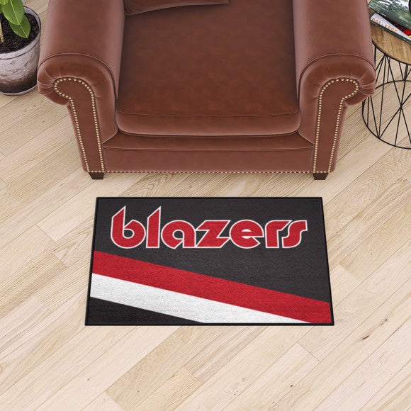 Portland Trail Blazers Starter Mat   Retro Collection with Blazers Symbol Logo