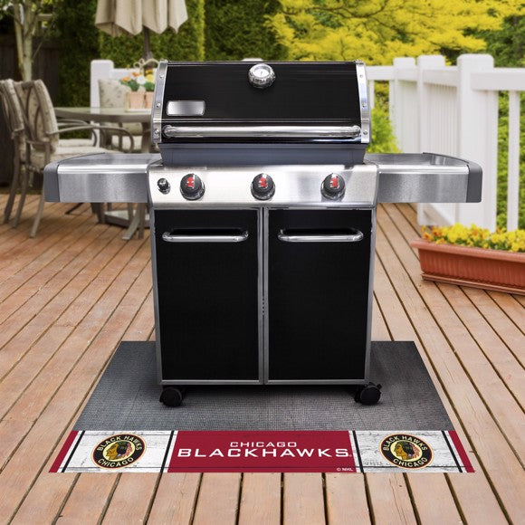 Chicago Blackhawks Grill Mat - Retro Collection