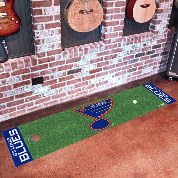 St. Louis Blues Putting Green Mat - Retro Collection
