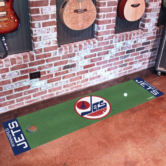 Winnipeg Jets Putting Green Mat - Retro Collection