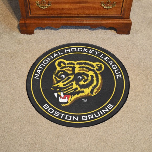 Boston Bruins Puck Mat - Retro Collection