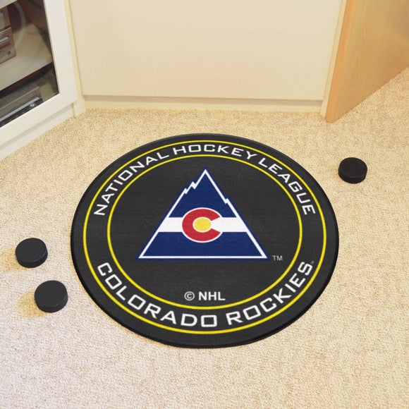 Colorado Rockies Puck Mat - Retro Collection