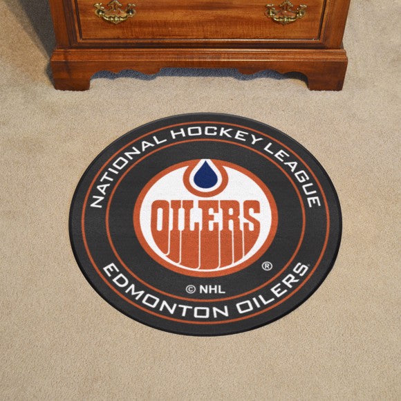 Edmonton Oilers Puck Mat - Retro Collection