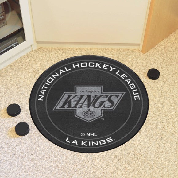 Los Angeles Kings Puck Mat   Retro Collection with LA Kings Logo
