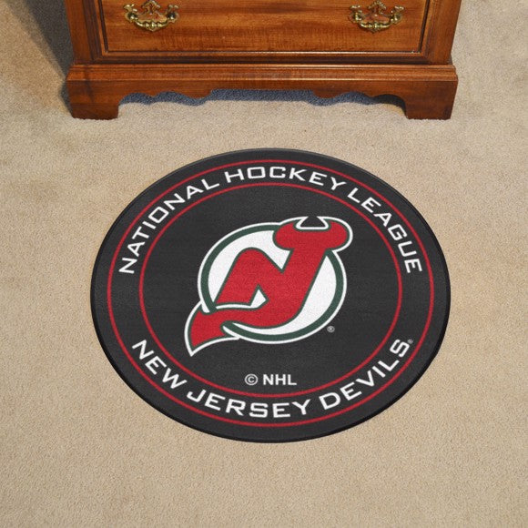 New Jersey Devils Puck Mat - Retro Collection