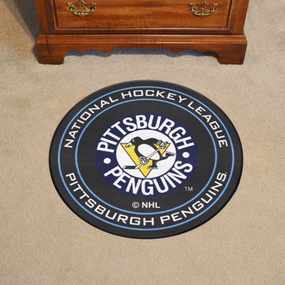 Pittsburgh Penguins Puck Mat - Retro Collection