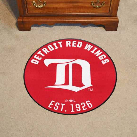 Detroit Red Wings Roundel Mat - Retro Collection