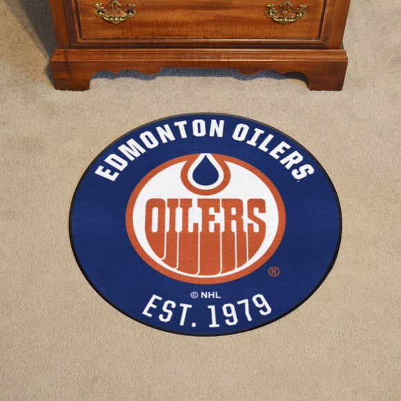 Edmonton Oilers Roundel Mat - Retro Collection