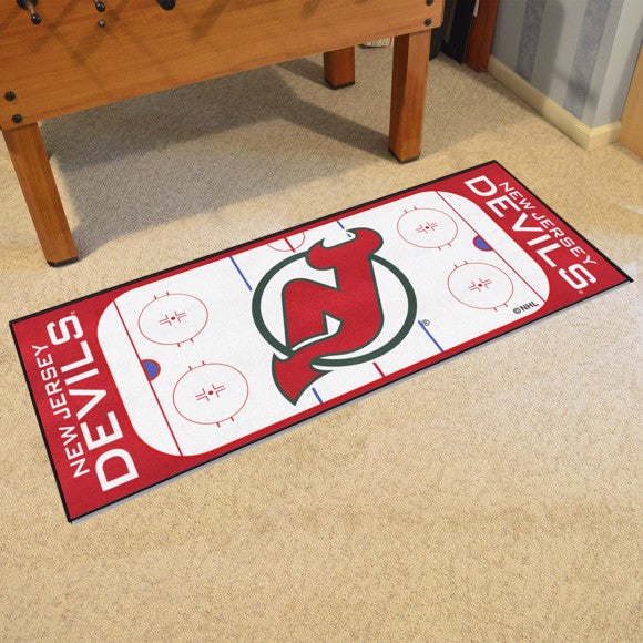 New Jersey Devils Rink Runner - Retro Collection