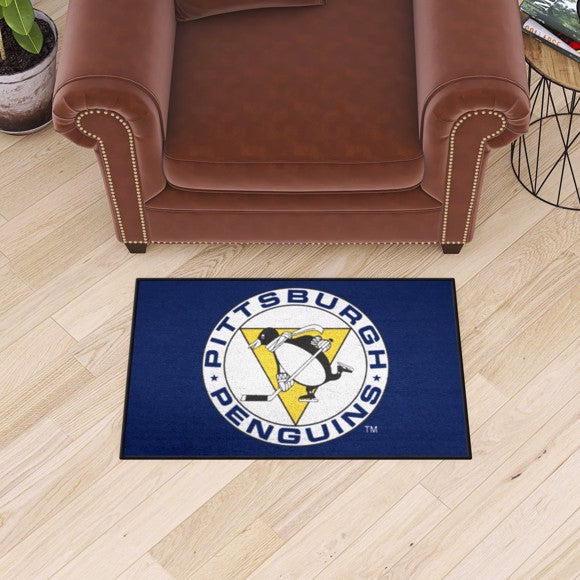 Pittsburgh Penguins Starter Mat   Retro Collection with PP Symbol Logo