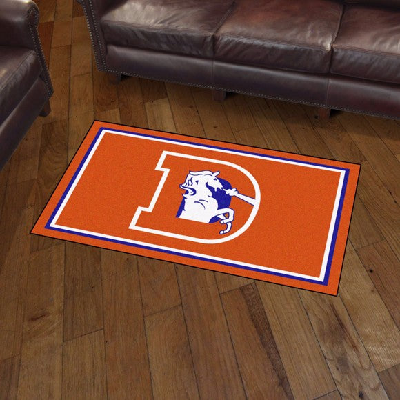 Denver Broncos 3X5 Plush Rug - Retro Collection
