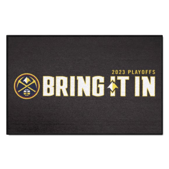 Denver Nuggets 2023 NBA Finals Champions Starter Mat Accent Rug   19in. x 30in. with Bring it In Logo