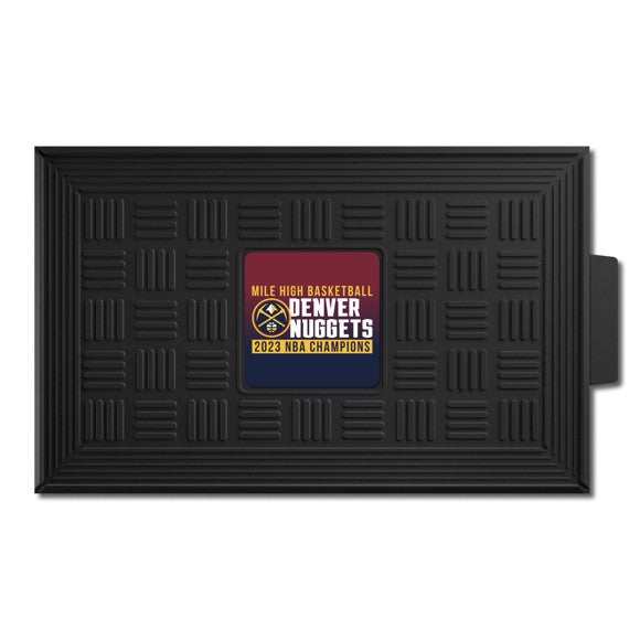 Denver Nuggets 2023 NBA Finals Champions Heavy Duty Vinyl Medallion Door Mat - 19.5in. x 31in.