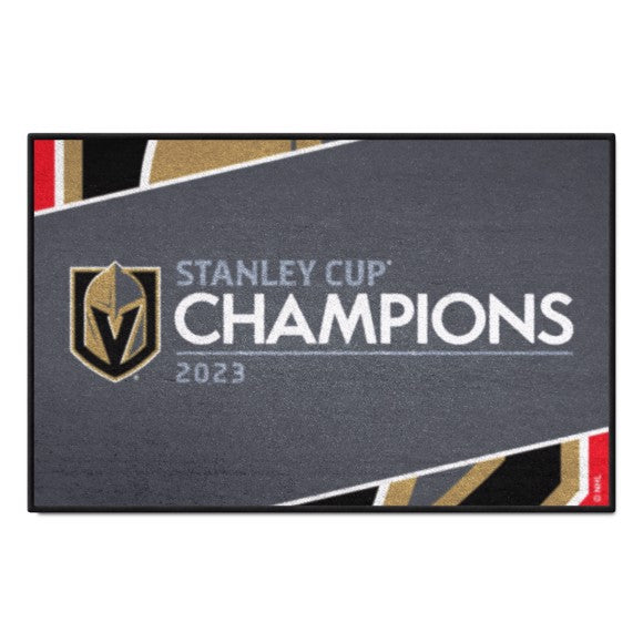 Vegas Golden Knights 2023 Stanley Cup Champions Starter Mat Accent Rug - 19in. x 30in.