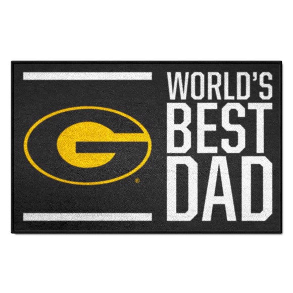 Grambling State Tigers Starter Mat Accent Rug   19in. x 30in. with World's Best Dad Logo