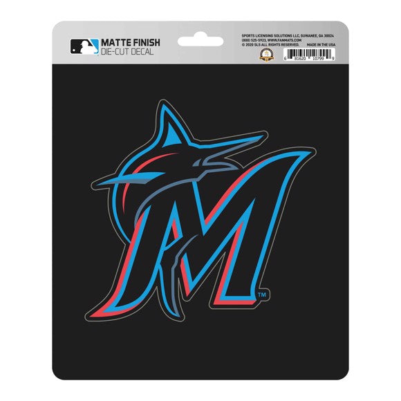 Miami Marlins Matte Decal Sticker