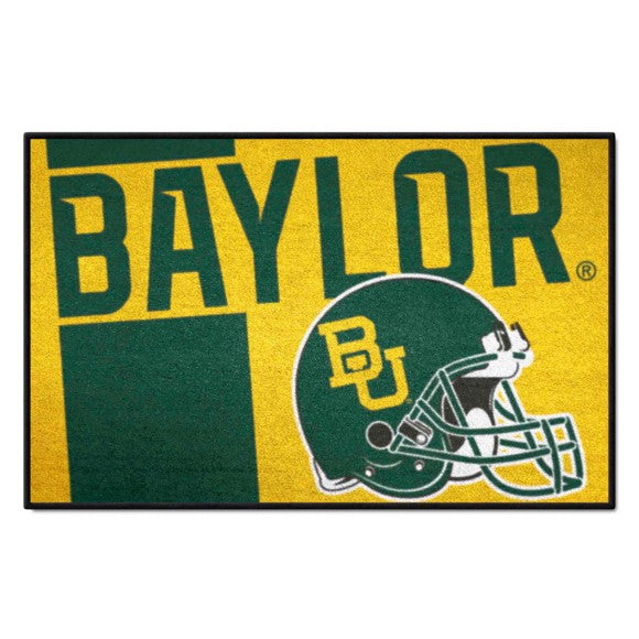 Baylor Bears Starter Mat Accent Rug   19in. x 30in. With helmat logo