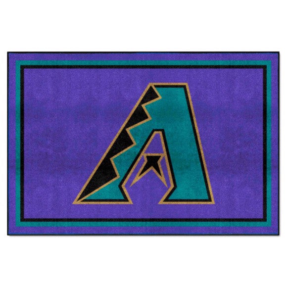 Arizona Diamondbacks 5ft. x 8 ft. Plush Area Rug - Retro Collection