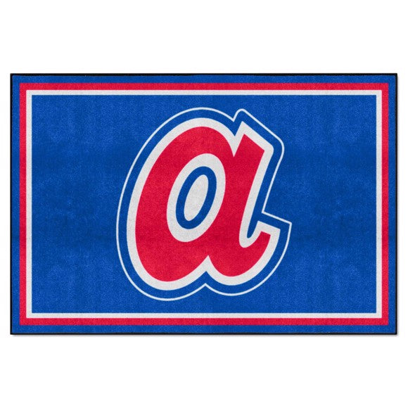 Boston Braves 5ft. x 8 ft. Plush Area Rug - Retro Collection